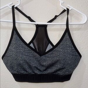 Victoria's Secret Black and Gray Sports Bra